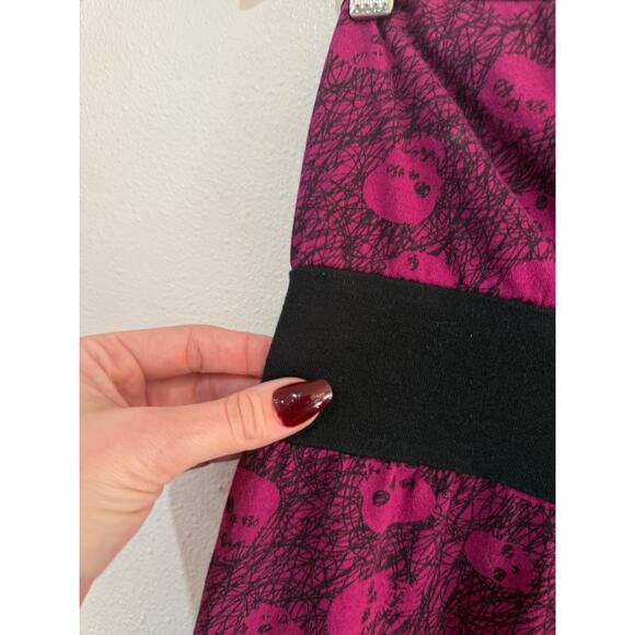 Y2K Emo/Scene Skull Print Strapless Mini Dress - Picture 8 of 9